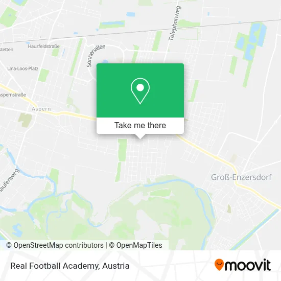 Real Football Academy map