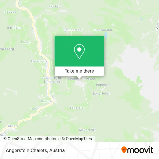 Angerstein Chalets map