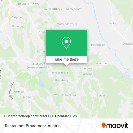 Restaurant Broadmoar map