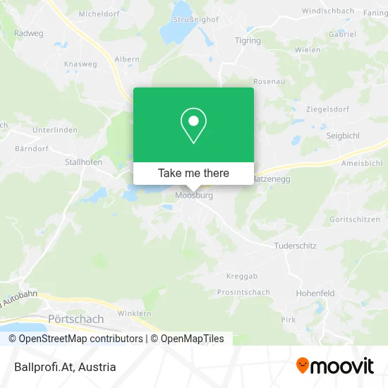 Ballprofi.At map