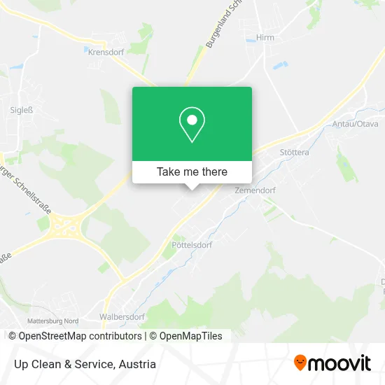 Up Clean & Service map