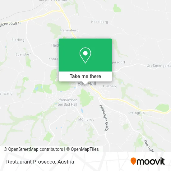 Restaurant Prosecco map