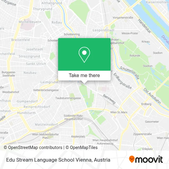 Edu Stream Language School Vienna map