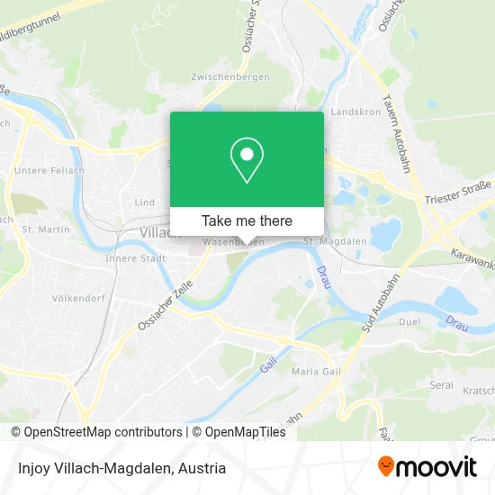 Injoy Villach-Magdalen map