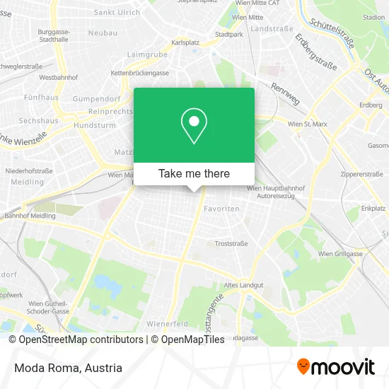 Moda Roma map