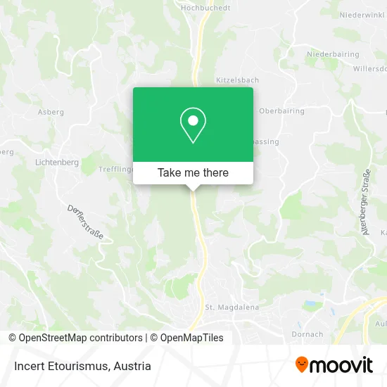 Incert Etourismus map
