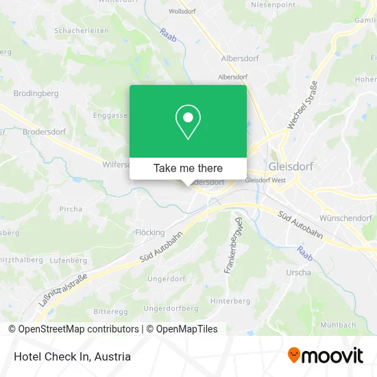 Hotel Check In map