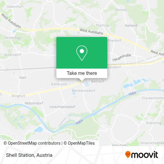 Shell Station map