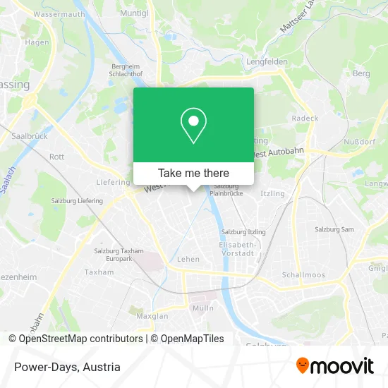 Power-Days map