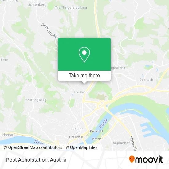 Post Abholstation map