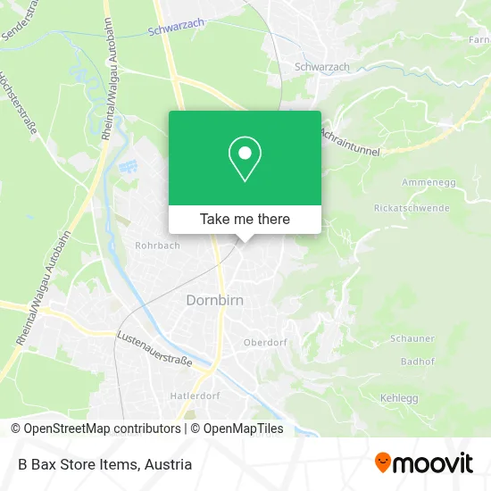 B Bax Store Items map