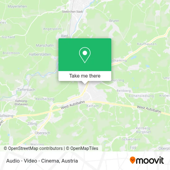 Audio - Video - Cinema map