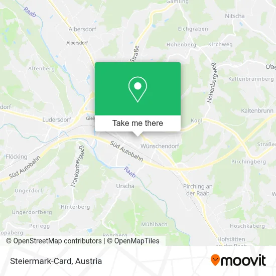 Steiermark-Card map