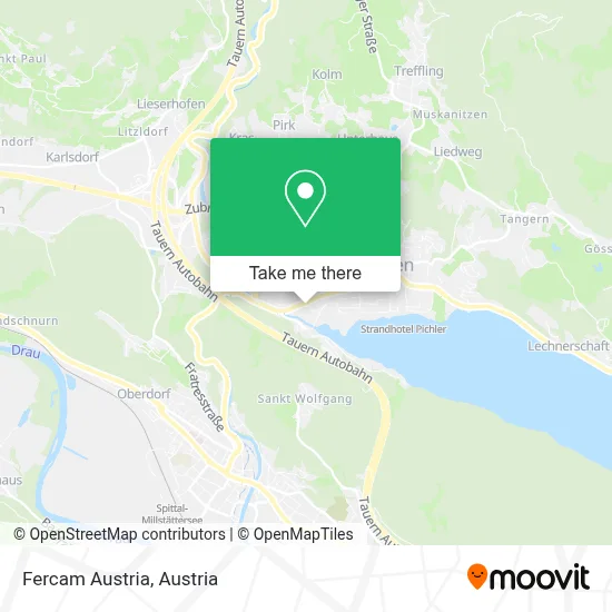 Fercam Austria map