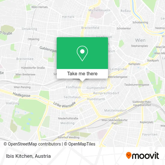 Ibis Kitchen map