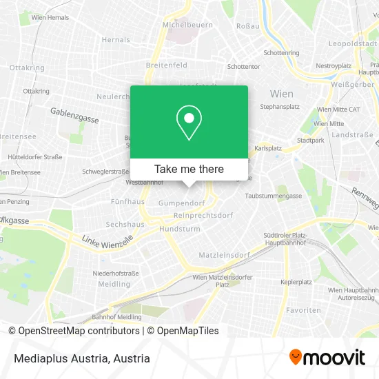 Mediaplus Austria map