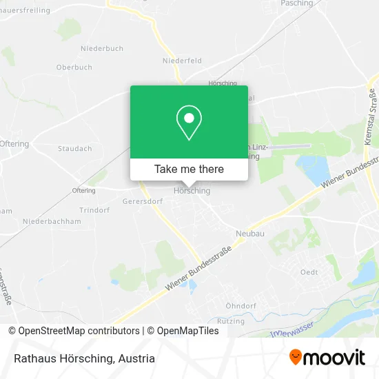 Rathaus Hörsching map