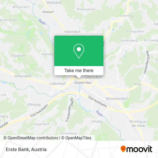 Erste Bank map