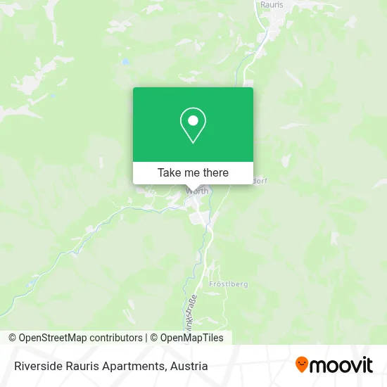 Riverside Rauris Apartments map