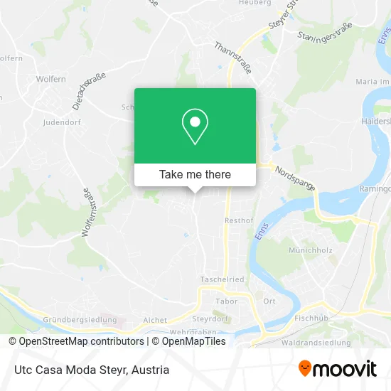Utc Casa Moda Steyr map
