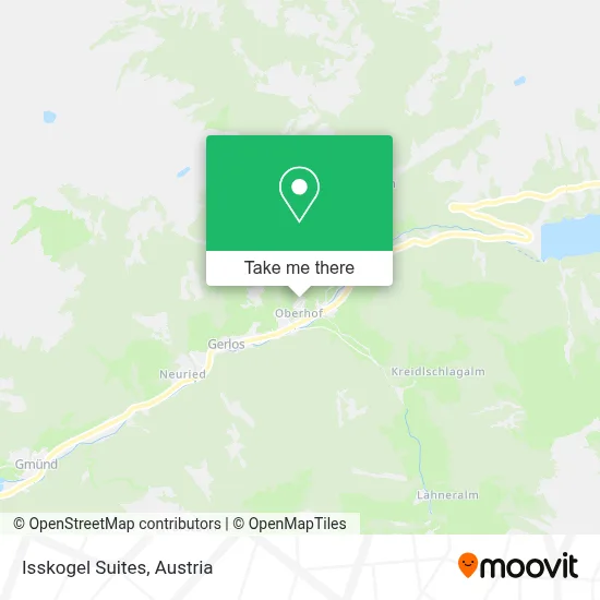 Isskogel Suites map