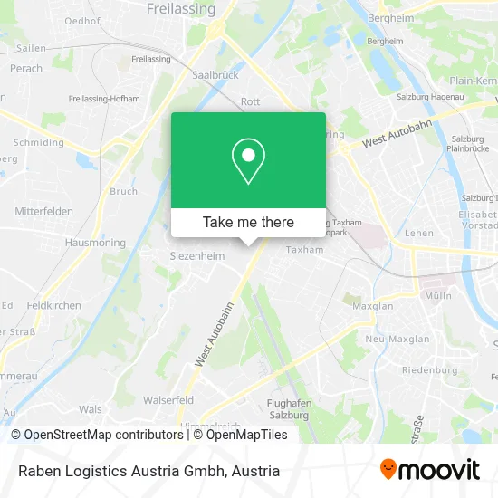 Raben Logistics Austria Gmbh map