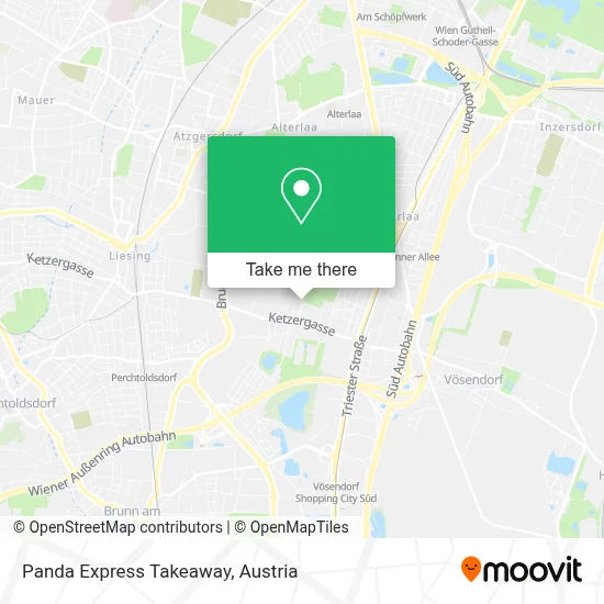 Panda Express Takeaway map