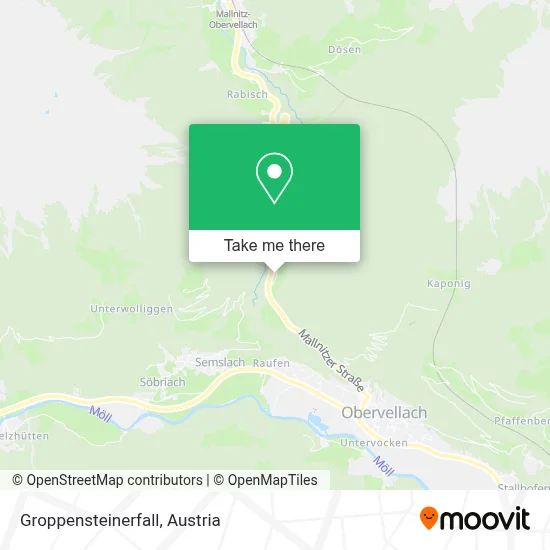 Groppensteinerfall map