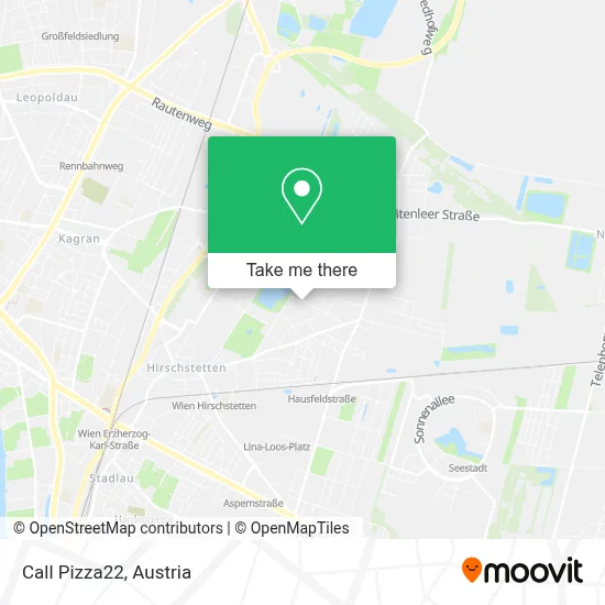 Call Pizza22 map
