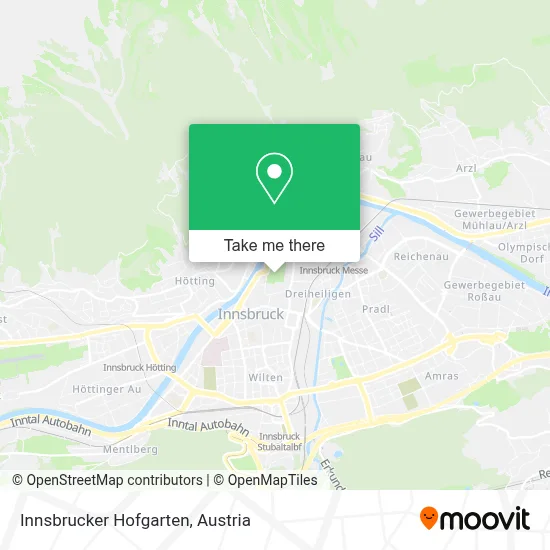 Innsbrucker Hofgarten map