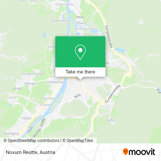Novum Reutte map