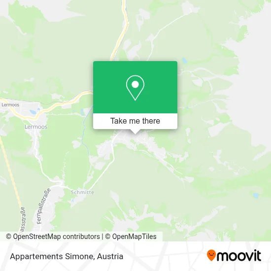 Appartements Simone map