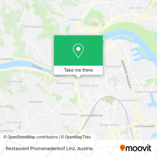 Restaurant Promenadenhof Linz map