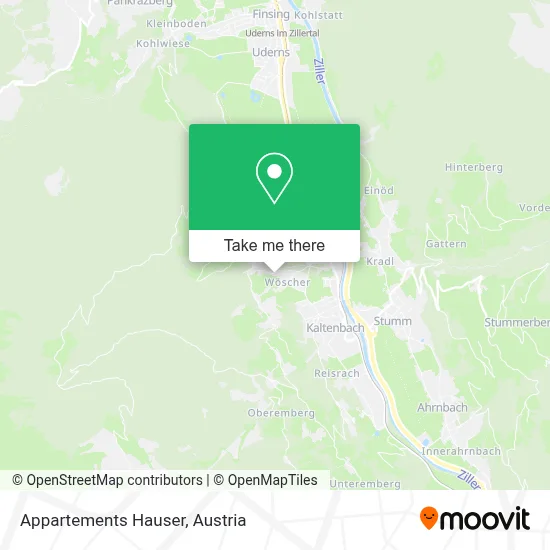 Appartements Hauser map