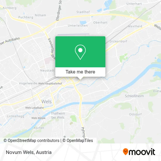 Novum Wels map