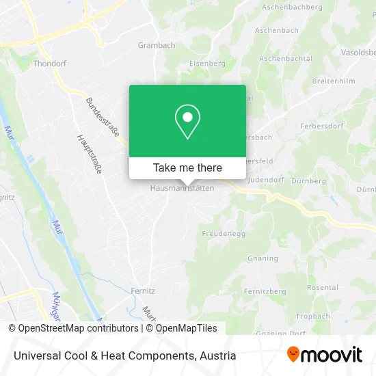 Universal Cool & Heat Components map