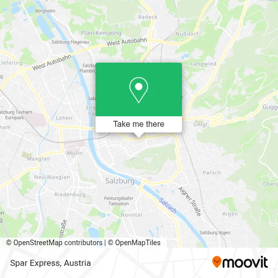 Spar Express map