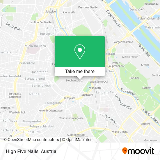 High Five Nails map