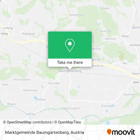 Marktgemeinde Baumgartenberg map