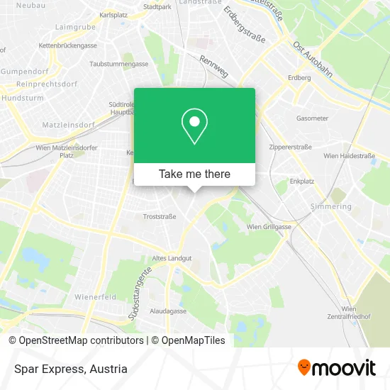 Spar Express map