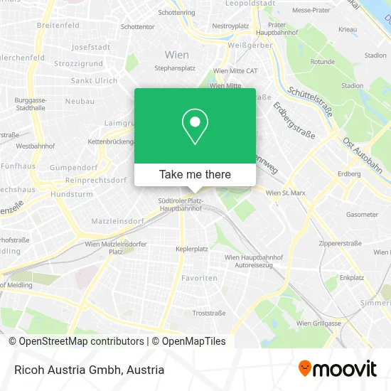 Ricoh Austria Gmbh map