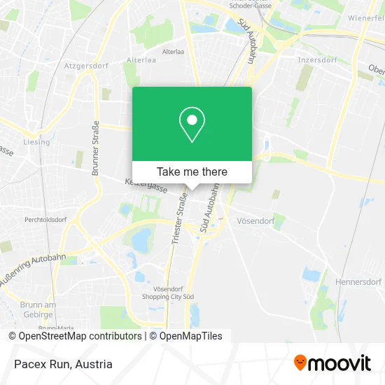 Pacex Run map
