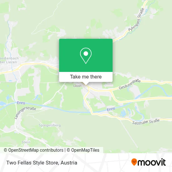 Two Fellas Style Store map