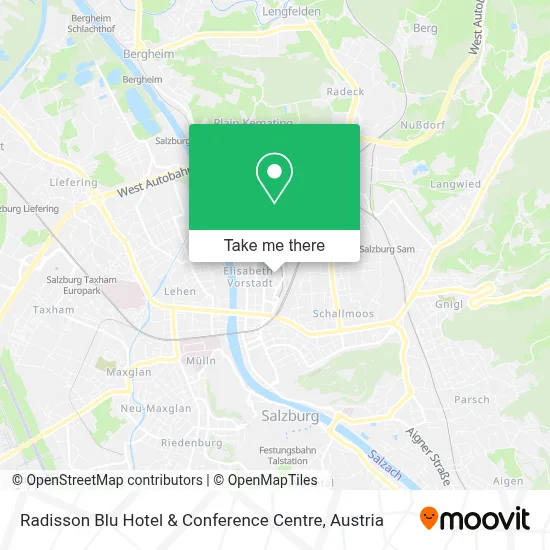Radisson Blu Hotel & Conference Centre map