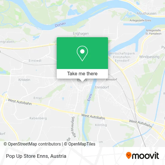 Pop Up Store Enns map