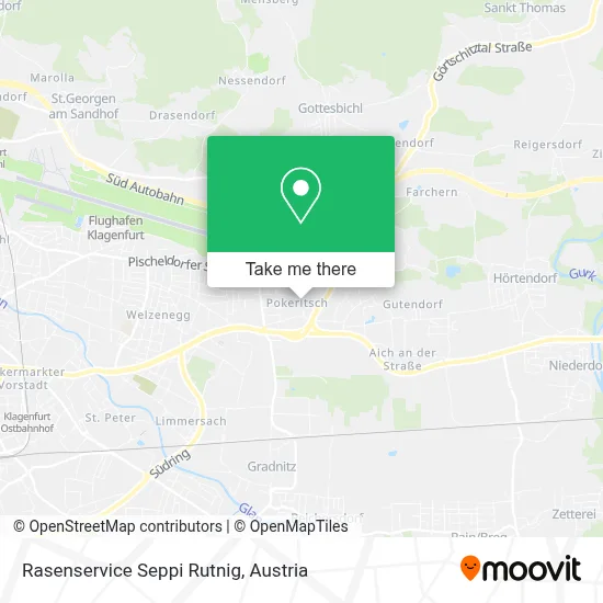 Rasenservice Seppi Rutnig map