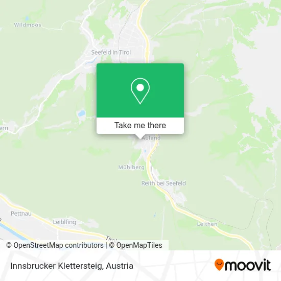 Innsbrucker Klettersteig map