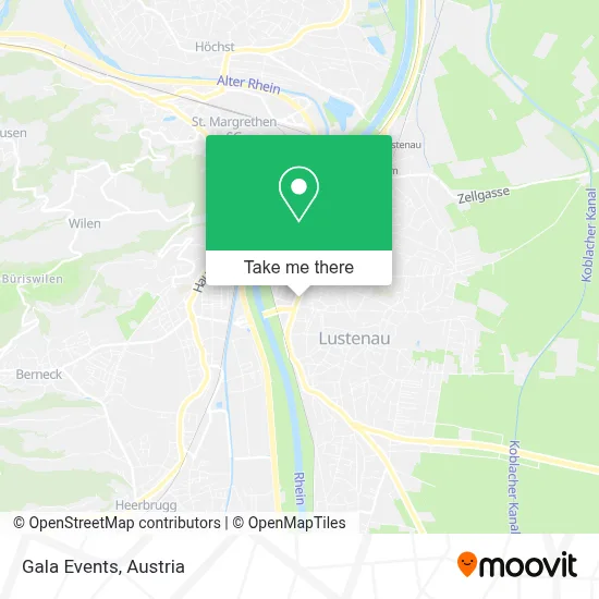 Gala Events map