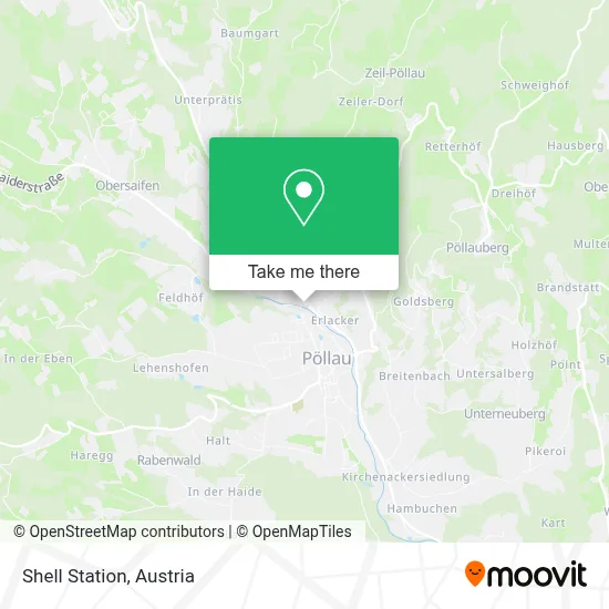 Shell Station map