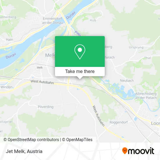 Jet Melk map